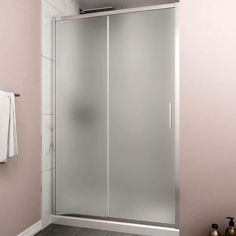 Mampara corredera frontal  Frosted 140x190 cm Premium
