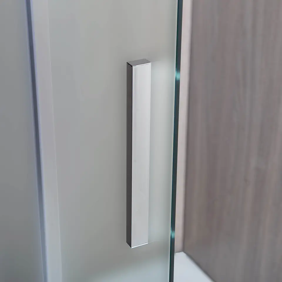 Mampara corredera frontal PREMIUM Frosted 150x190 cm 5