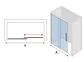 Mampara corredera frontal PREMIUM Frosted 150x190 cm - Miniatura 7