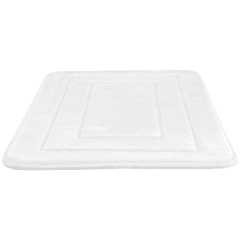 PISO PARA BANO 12MM MEMORY FOAM RECTANGULAR 40X60 BLANCO