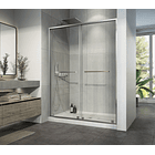 Mampara Corredera Frontal Doble PREMIUM 140 cm 1