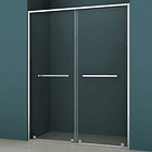 Mampara Corredera Frontal Doble PREMIUM 140 cm 3
