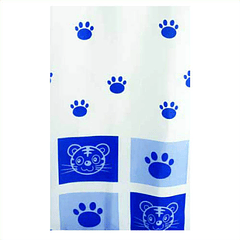 Cortina de Baño Hangless Cat Blue 