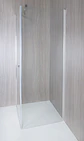 Set Mampara Abatible cierre Esquina de 70x70x190 cm 6 mm espesor - Miniatura 5