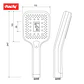 Mango de ducha led con medidor de ducha frontal 