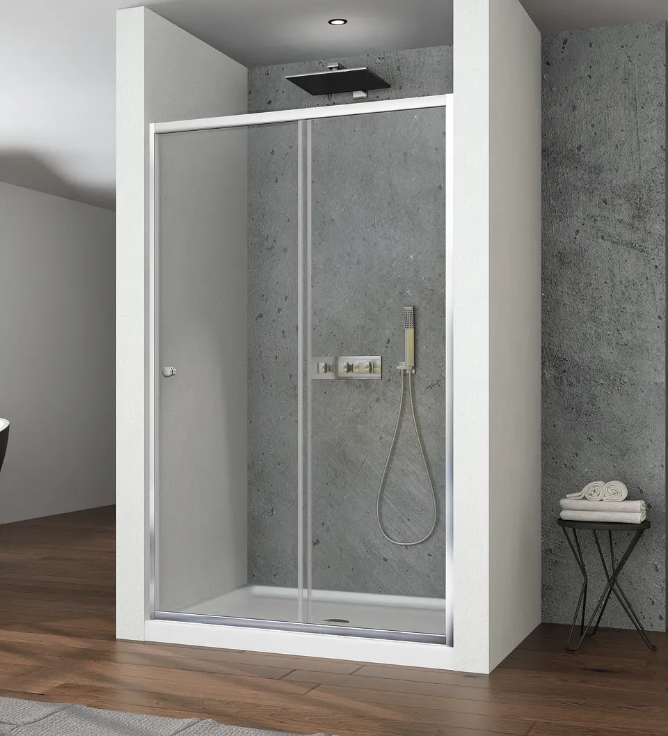 Mampara corredera frontal 140X190 cm EKO 4