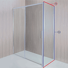 SET MAMPARA CORREDERA PARA CIERRE ESQUINA 140 X 70 CM 2