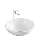 Lavamanos loza redondo 38x38x13 cm 1