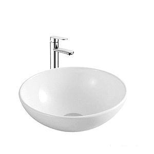 Lavamanos loza redondo 38x38x13 cm