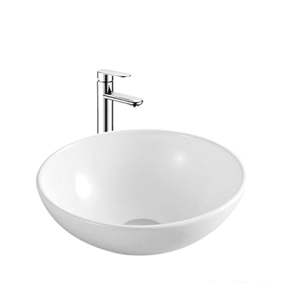 Lavamanos loza redondo 38x38x13 cm 1