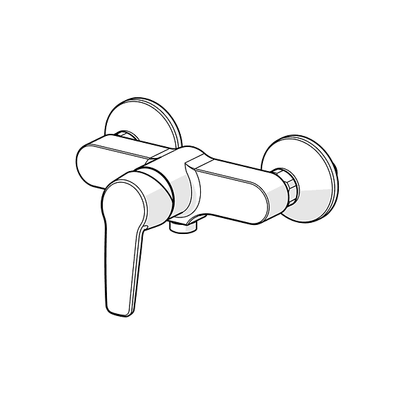 Monomando solo ducha  Hansapolo 4