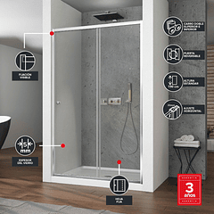 Mampara corredera frontal EKO 150X190 cm