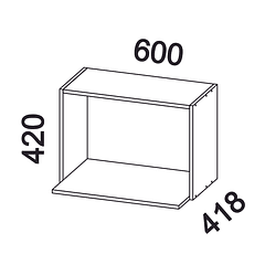 Mueble microondas 60x42x42 cm