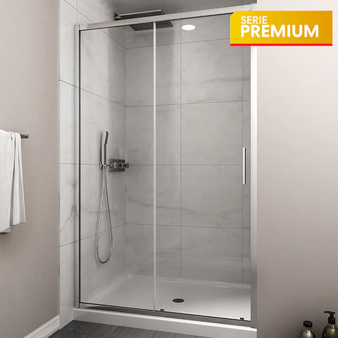 Mampara corredera Frontal  180X190 cm Premium