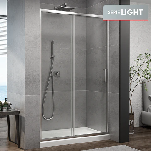 Mampara corredera frontal LIGHT 170X190 cm