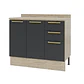 Mueble base con cubierta 120x92x52 cm grafito - Miniatura 1