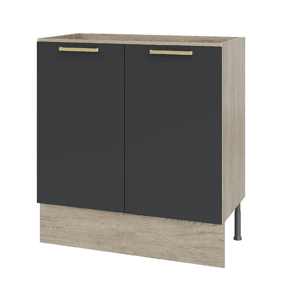 Mueble base sin cubierta 100x84x51 cm grafito 1
