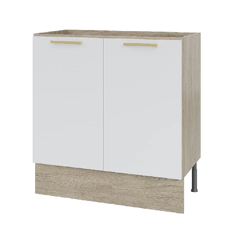 Mueble base sin cubierta 80x84x51 cm blanco