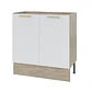 Mueble base sin cubierta 80x84x51 cm blanco - Miniatura 1