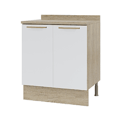 Mueble base con cubierta 70x92x52 cm blanco