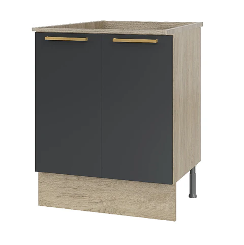 Mueble base sin cubierta 80x84x51 cm grafito