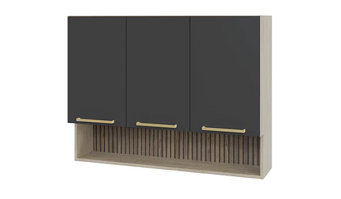 Mueble mural con nicho 105x80x30 cm grafito