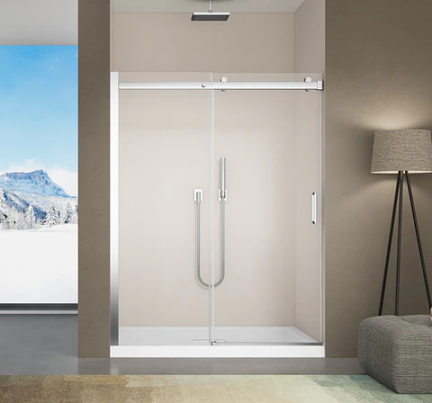 Mampara corredera frontal cierre suave 150x190 cm PREMIUM