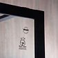 Mampara Fija con División Matte Black 100x190 cm - Miniatura 2