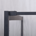 Mampara fija serigrafiada matte black 100 cm 4