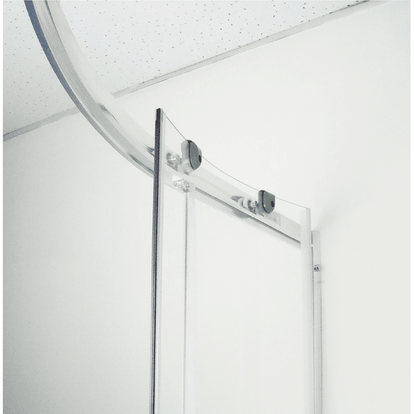 Cabina de ducha base curva 90x90 cm 2