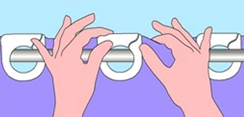 Cortina de Baño Hangless Sardine