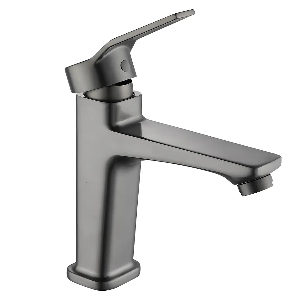 Monomando Lavamanos Compass Gun Metal Coolstart 2