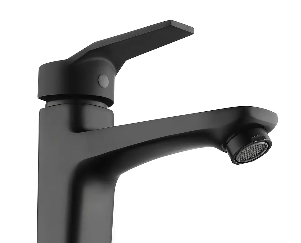 Monomando Lavamanos Compass Matte Black Coolstart 3