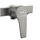 Monomando Solo Ducha Compass Gun Metal 6