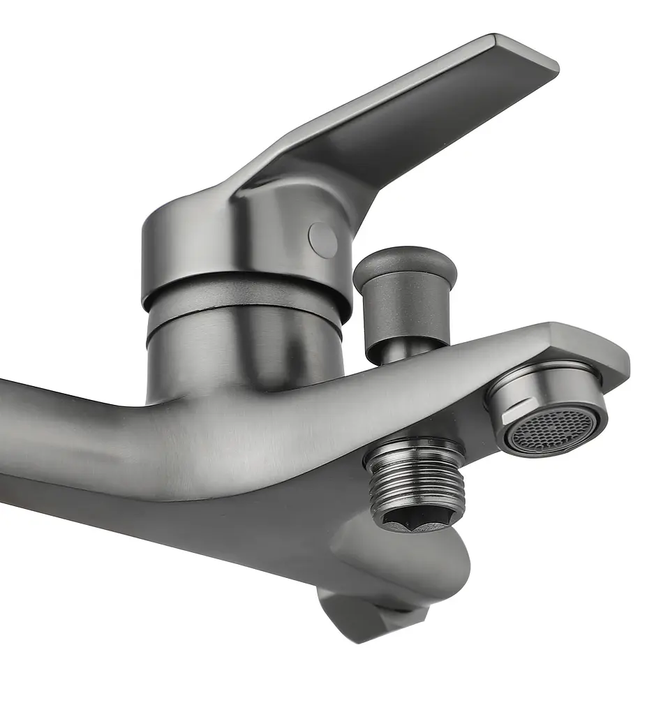 Monomando Tina Ducha Compass Gun Metal 4