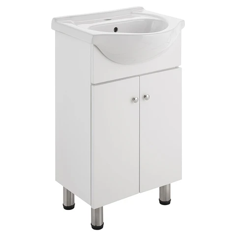 COMBO MUEBLE BAÑO BLANCO 500X820X430 GRIFERIA ABS KALMAR