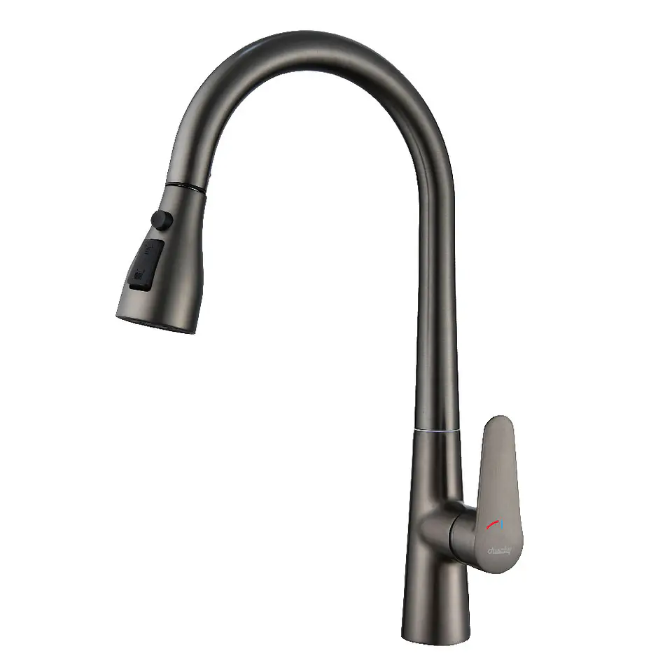 Monomando Cocina Extraible Gun Metal Coolstar 3