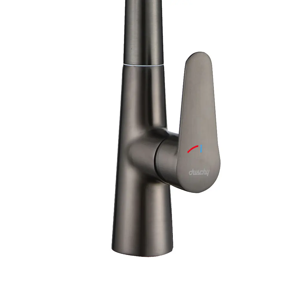 Monomando Cocina Extraible Gun Metal Coolstar 4