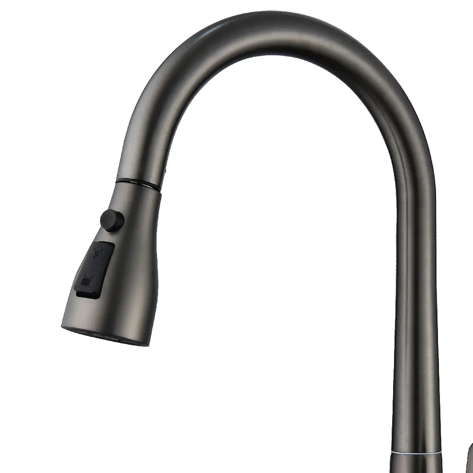 Monomando Cocina Extraible Gun Metal Coolstar 5