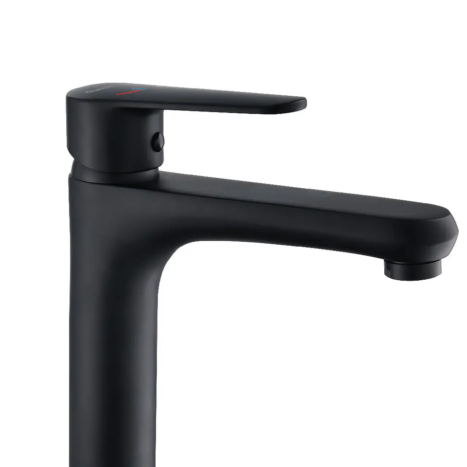 Monomando Lavamanos Alto Aren Matte Black Coolstart 2