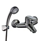 Monomando Tina Ducha Euro Gun Metal - Miniatura 1