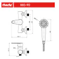 Monomando Ducha Matte Black Kalmar ABS - Miniatura 7