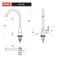 Monomando Cocina Aren Gun Metal Coolstart - Miniatura 4