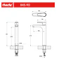 Monomando Lavamanos Alto Aren Gun Metal Coolstart - Miniatura 5