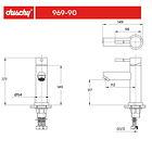 Monomando Lavamanos Stal Satinado Coolstart 3