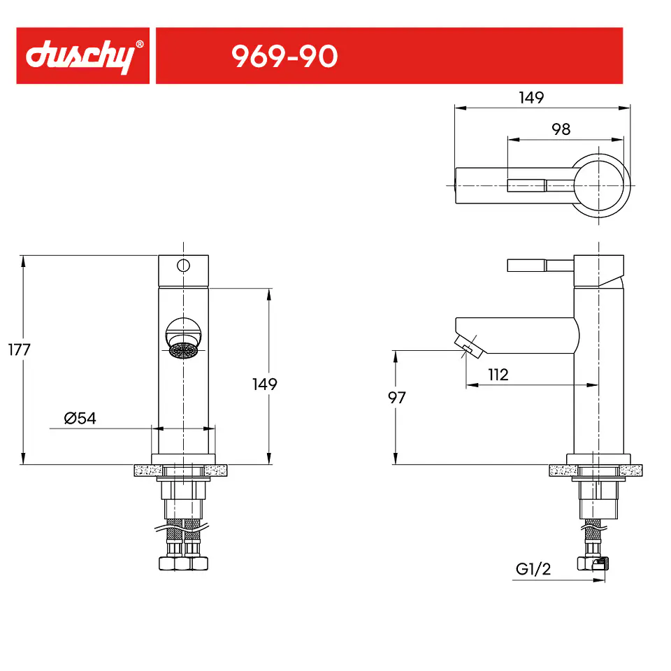 Monomando Lavamanos Stal Satinado Coolstart 3