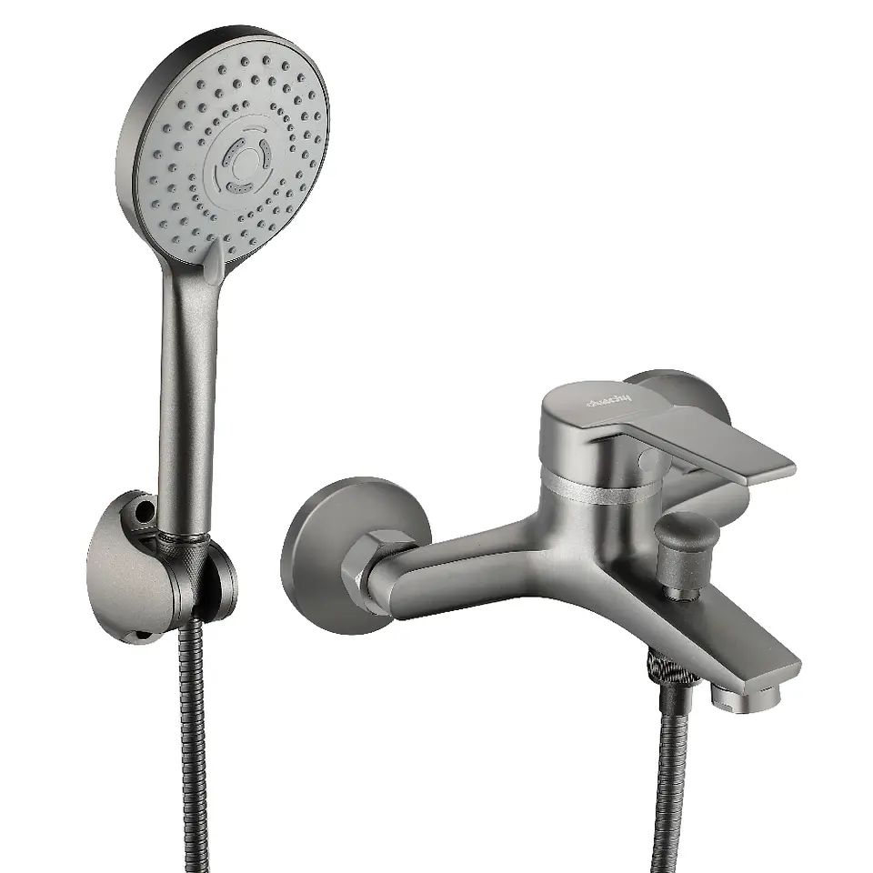 Monomando Tina Ducha Compass Gun Metal 1