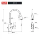 Monomando cocina - Flexible negro Coolstart - Miniatura 5