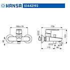Monoman tina ducha Hansapolo 4