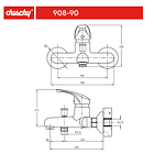 Monomando Tina Ducha ABS Eko Matte Black 2